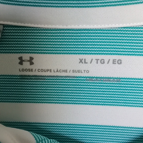 EUC Under Armour Performance Material Golf Shirt Size XL - Picture 3 of 4